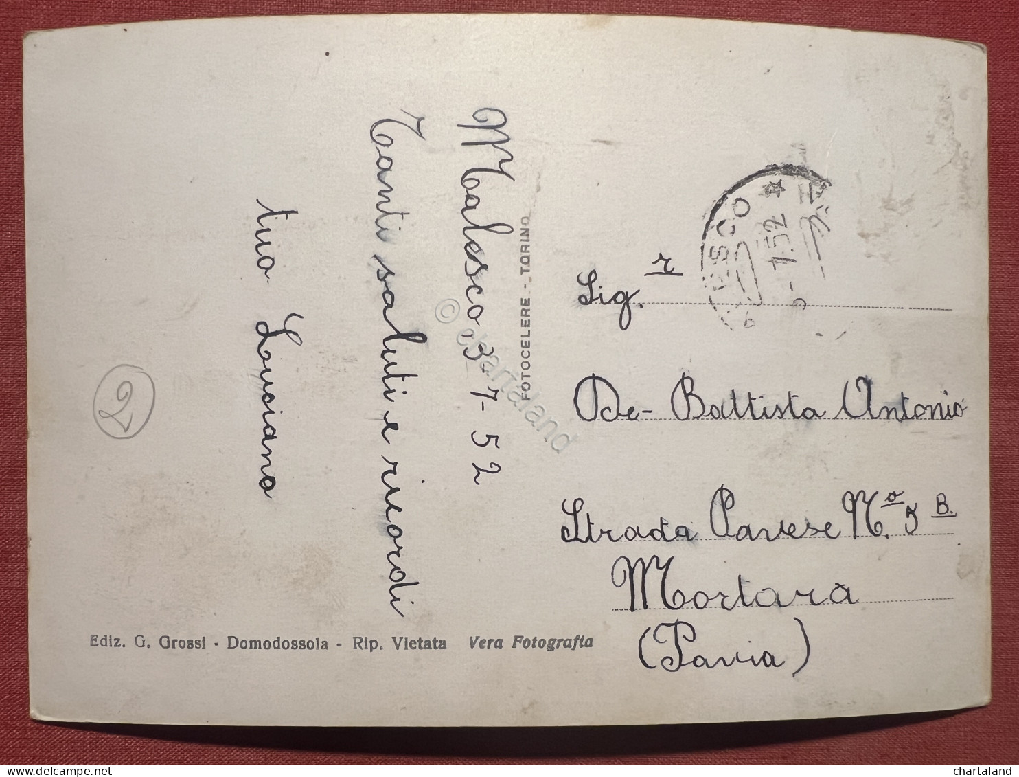 Cartolina - Malesco ( Verbano-Cusio-Ossola ) - La Scheggia Di Crana - 1952 - Verbania