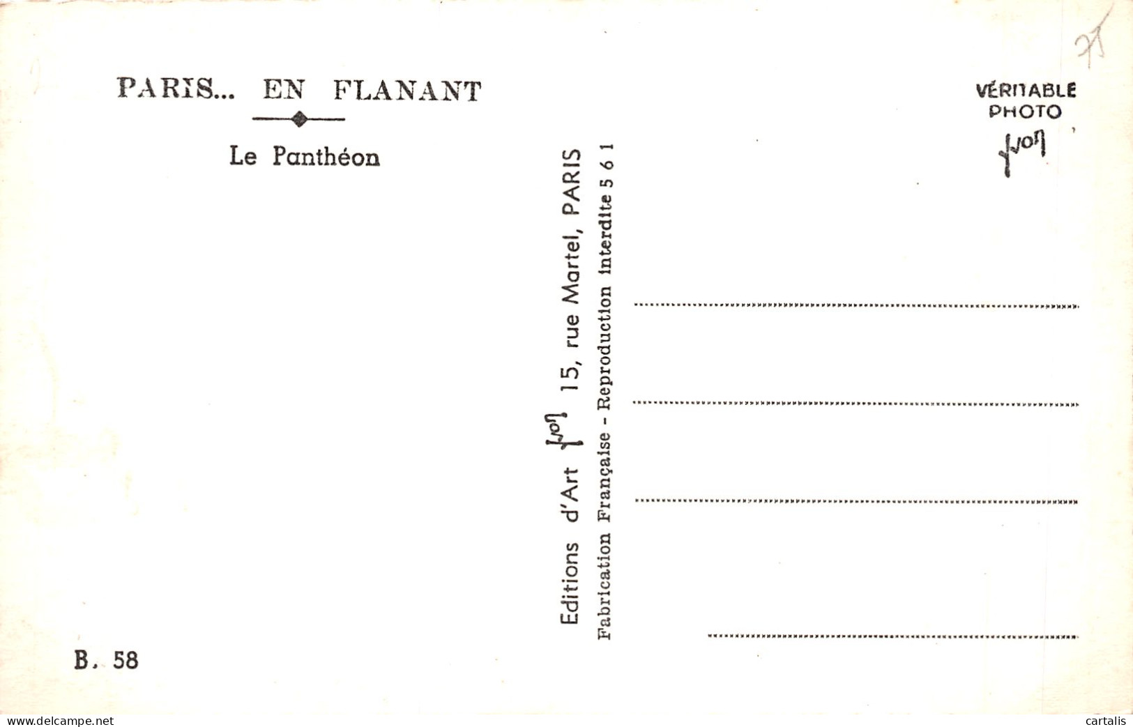 75-PARIS LE PANTHEON-N°4228-C/0263 - Panthéon