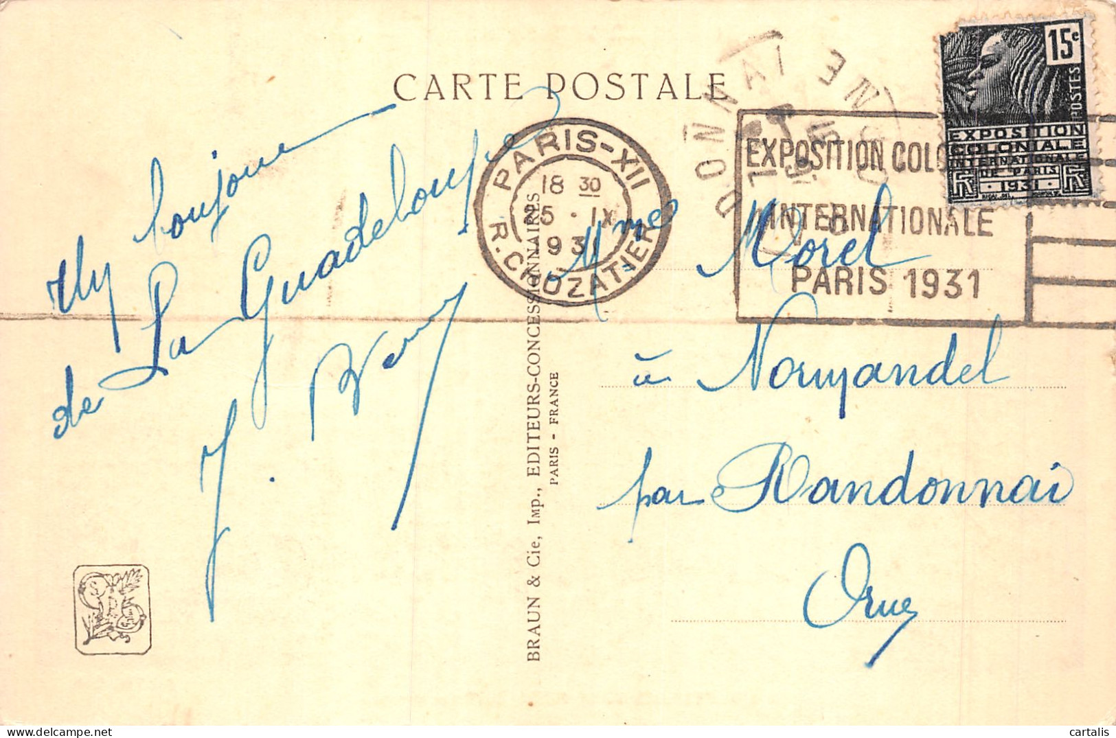 75-PARIS EXPO COLONIALE INTERNATIONALE GUADELOUPE-N°4228-C/0199 - Ausstellungen