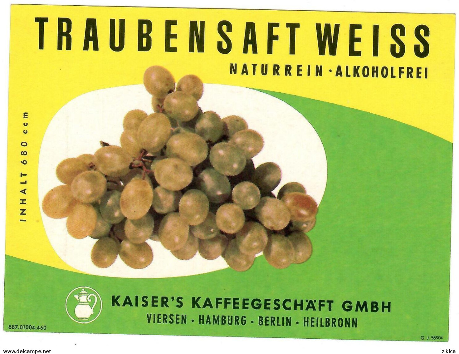 Labels - Wine & Champagne - TRAUBENSAFT WEISS - Germany Grapes - Other & Unclassified