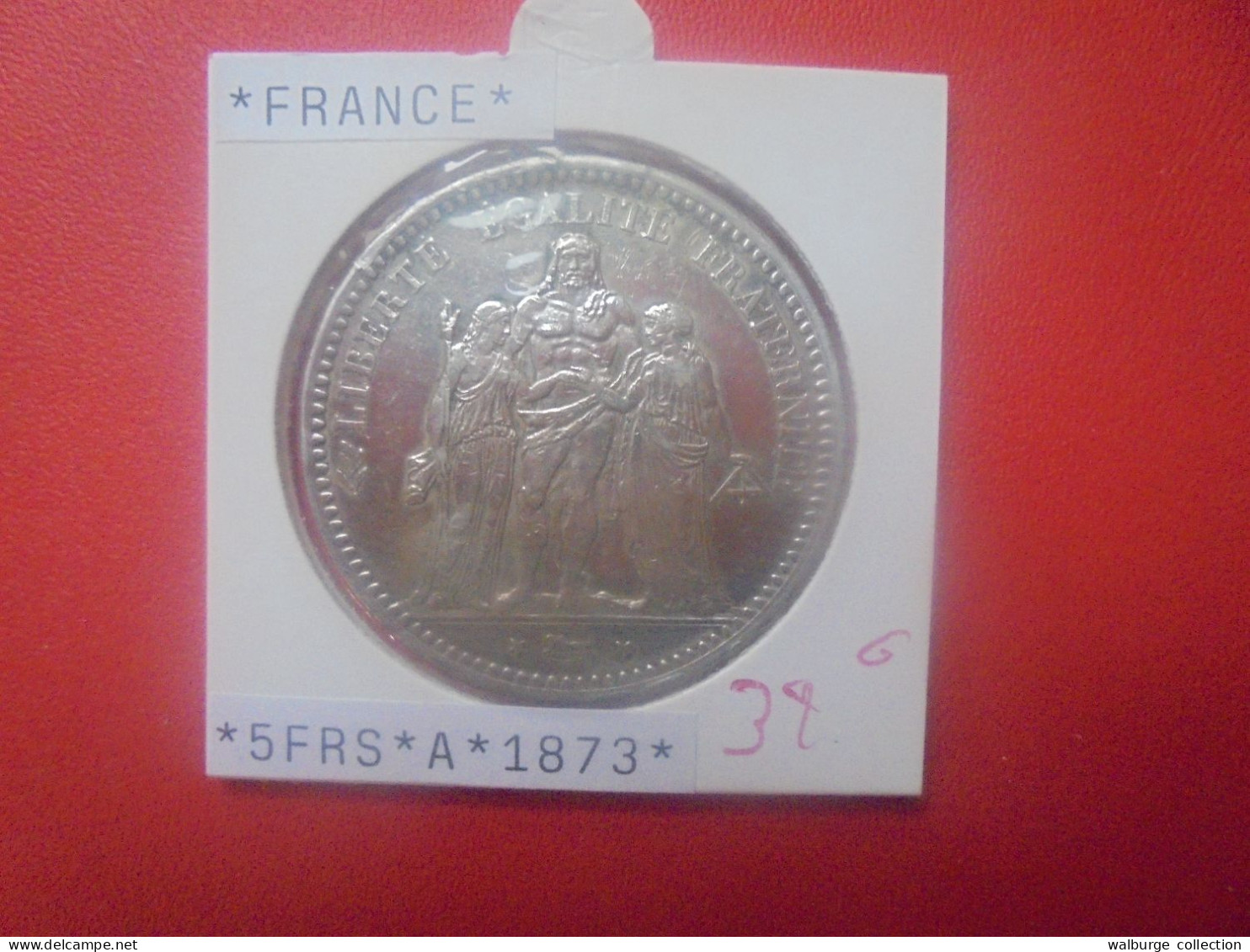 FRANCE 5 FRANCS 1873 "A" ARGENT Jolie Qualité (A.1) - 5 Francs