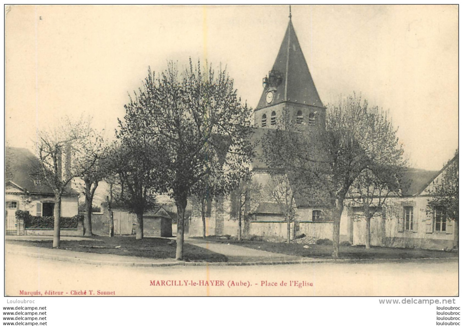 MARCILLY LE HAYER PLACE DE L'EGLISE - Andere & Zonder Classificatie