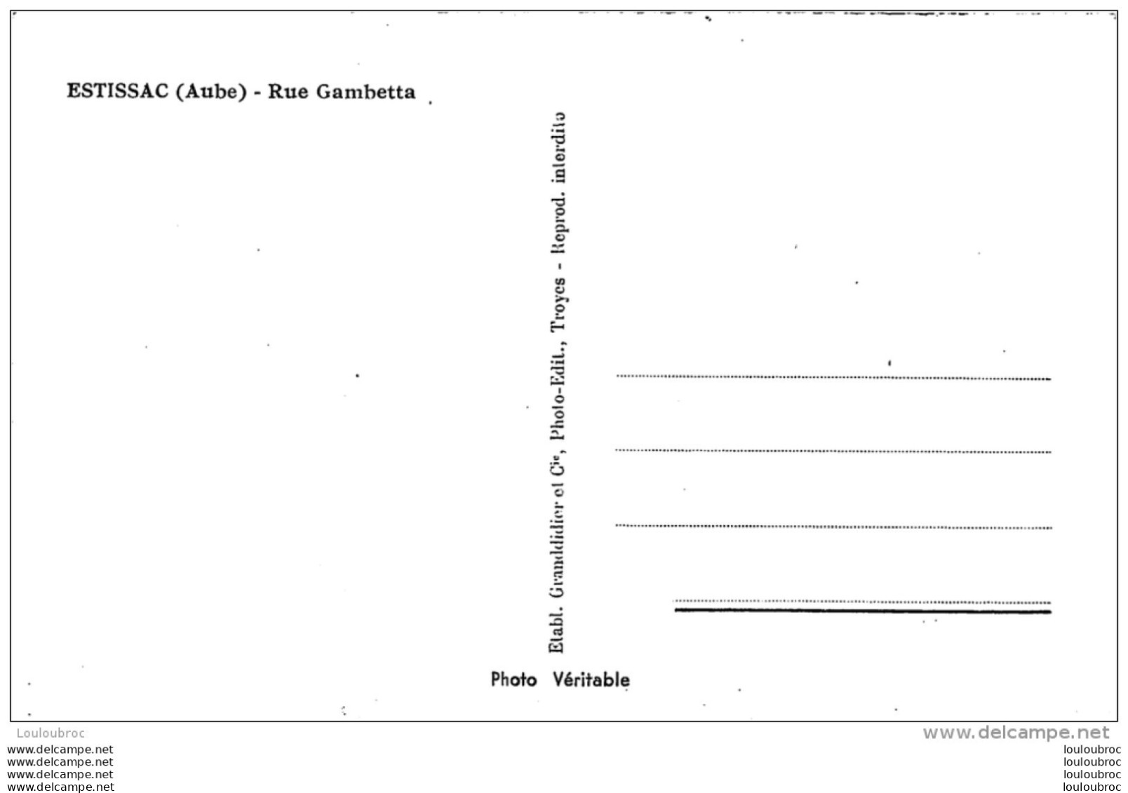 ESTISSAC  RUE GAMBETTA - Sonstige & Ohne Zuordnung