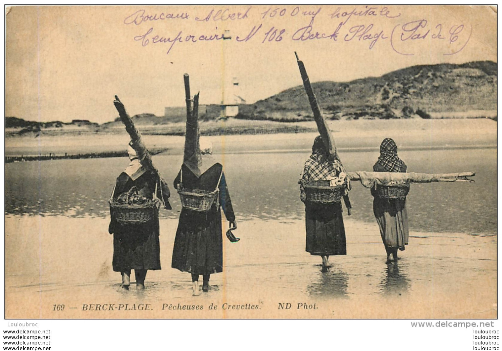 BERCK PLAGE PECHEUSES DE CREVETTES - Berck