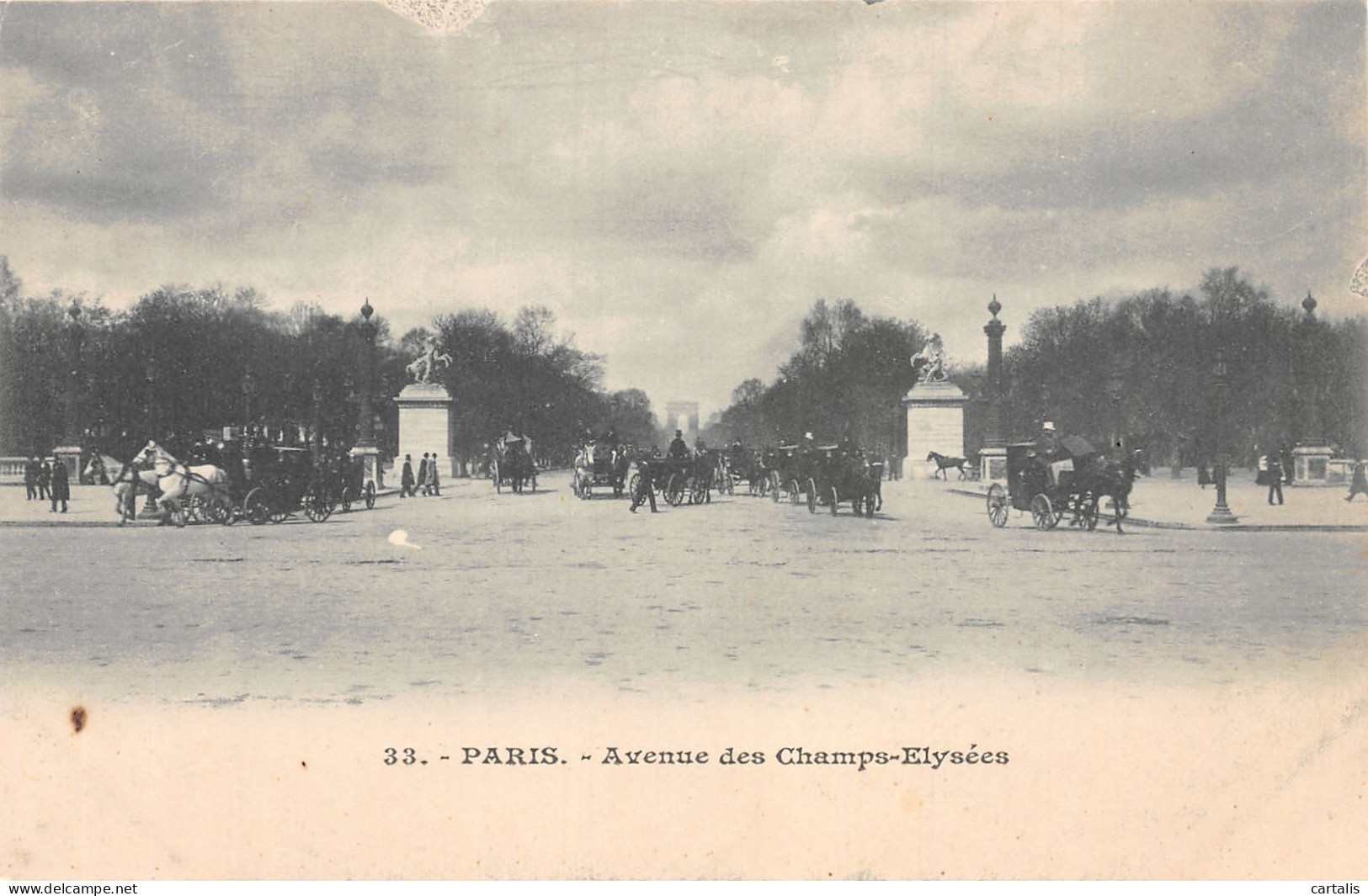 75-PARIS AVENUE DES CHAMPS ELYSEES-N°4228-F/0251 - Champs-Elysées