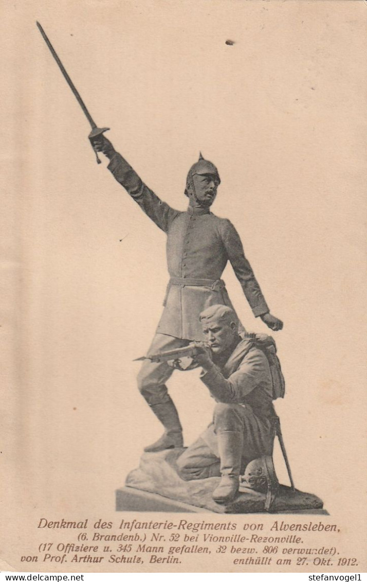 Denkmal Des Infanterie-Regiments Von Alvensleben In  Vionville-Rzonville - Other Wars