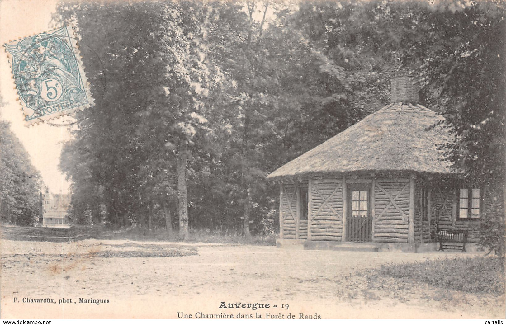 03-AUVERGNE UNE CHAUMIERE DANS LA FORET DE RANDA-N°4228-D/0395 - Autres & Non Classés