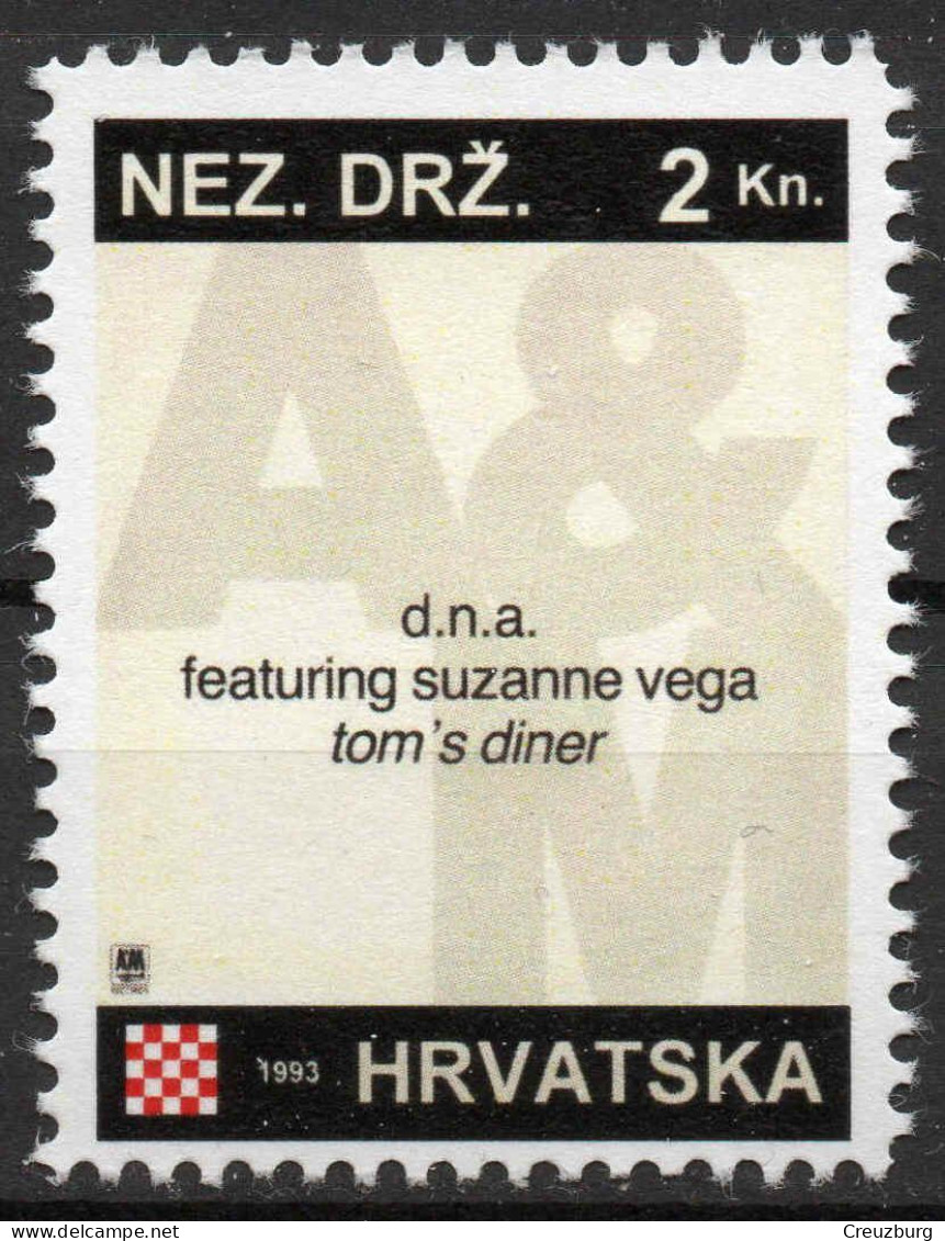 DNA Featuring Suzanne Vega - Briefmarken Set Aus Kroatien, 16 Marken, 1993. Unabhängiger Staat Kroatien, NDH. - Kroatien