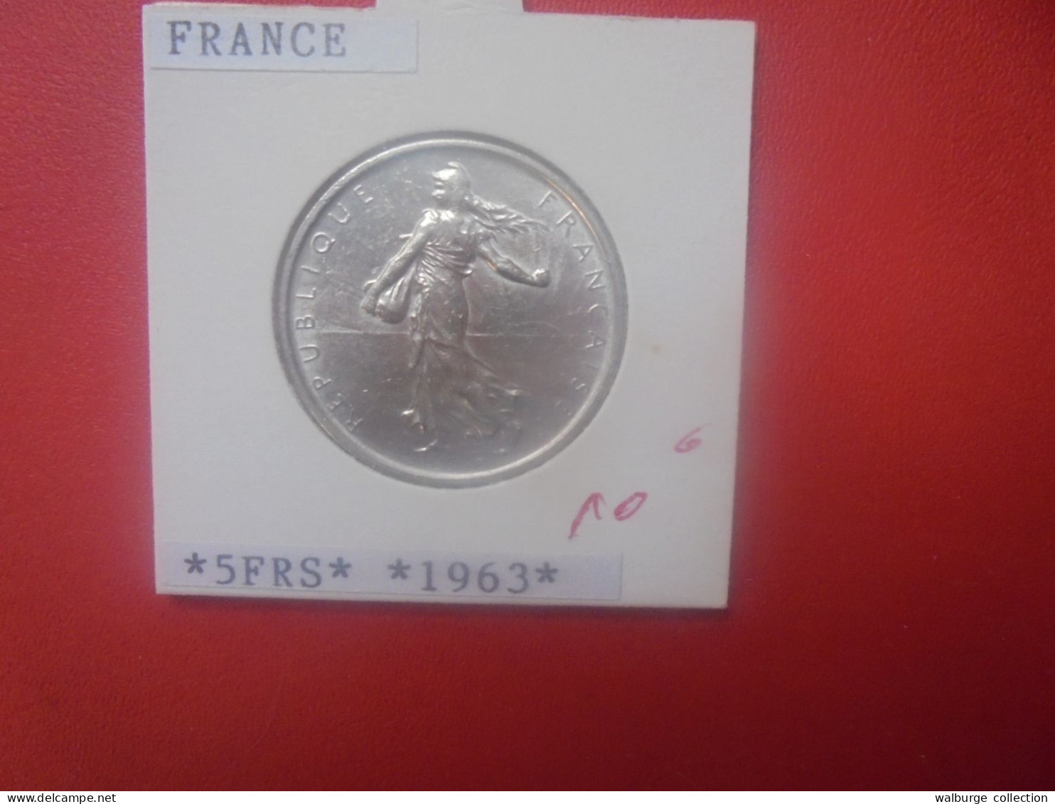 FRANCE 5 FRANCS 1963 ARGENT Belle Qualité (A.1) - 5 Francs