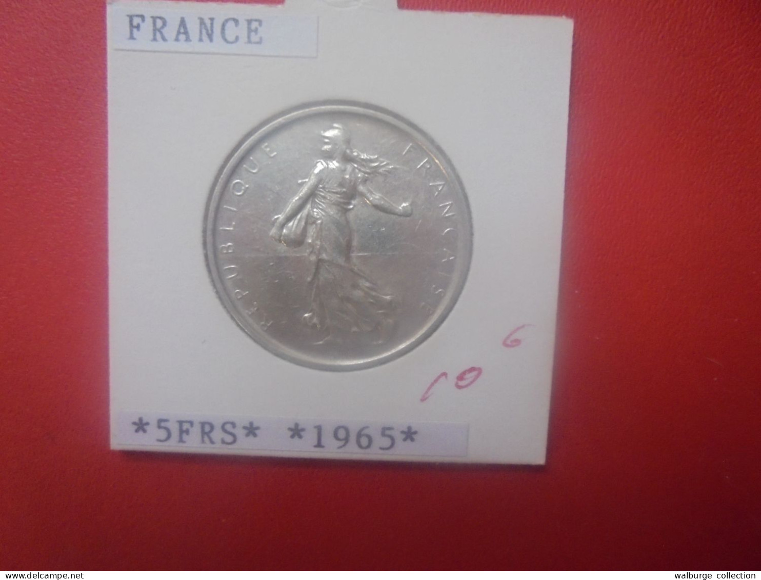 FRANCE 5 FRANCS 1965 ARGENT Belle Qualité (A.1) - 5 Francs