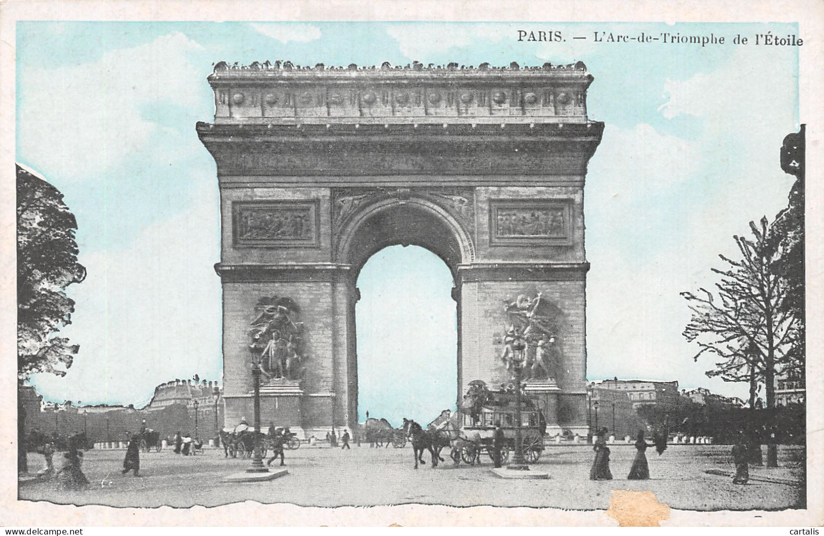 75-PARIS L ARC DE TRIOMPHE DE L ETOILE-N°4228-H/0065 - Arc De Triomphe