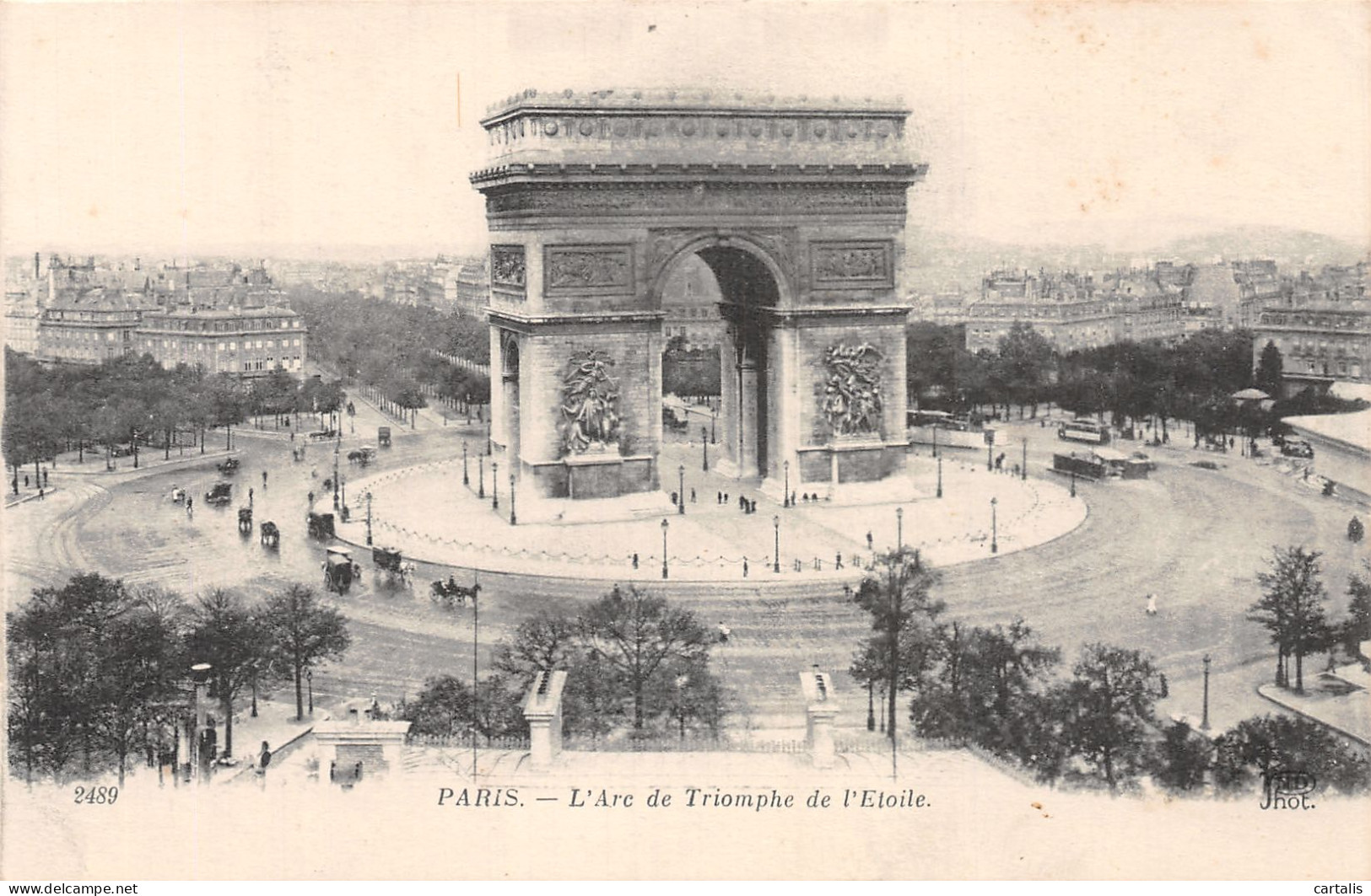 75-PARIS L ARC DE TRIOMPHE DE L ETOILE-N°4228-H/0011 - Arc De Triomphe