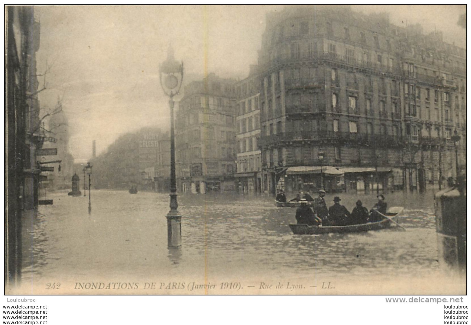 PARIS  RUE DE LYON  INONDATION JANVIER 1910 - Arrondissement: 12