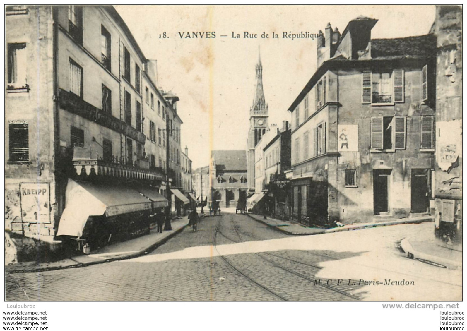 VANVES LA RUE DE LA REPUBLIQUE - Vanves