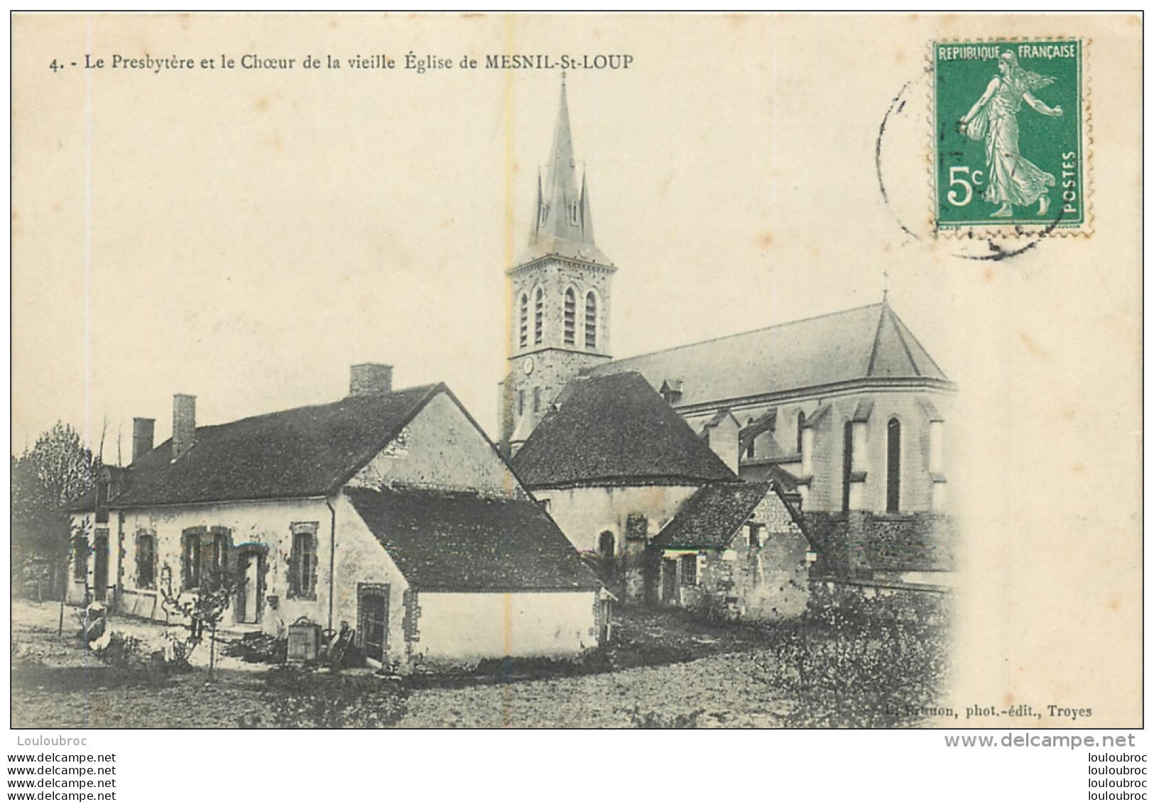 MESNIL SAINT LOUP LE PRESBYTERE ET LE CHOEUR DE LA VIEILLE EGLISE - Sonstige & Ohne Zuordnung