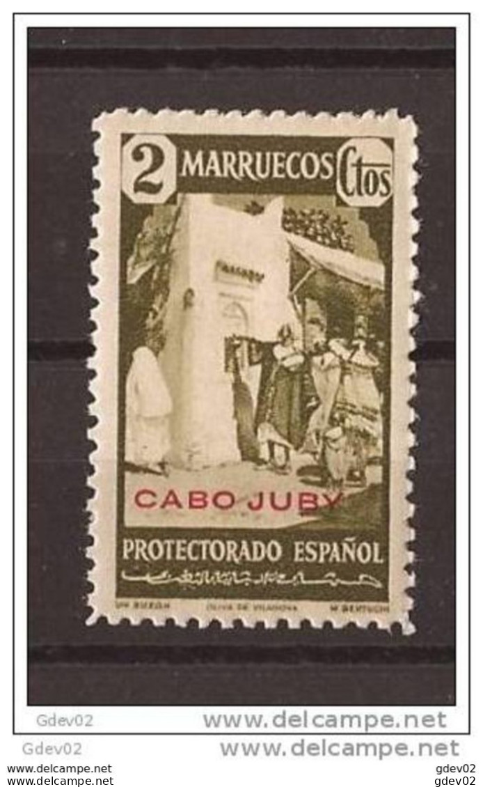CJ117-LA866-TARTESIN.Maroc Marocco CABO JUBY.Sellos De Marruecos.1940.(Ed 117**) Sin Charnela.LUJO. - Other & Unclassified