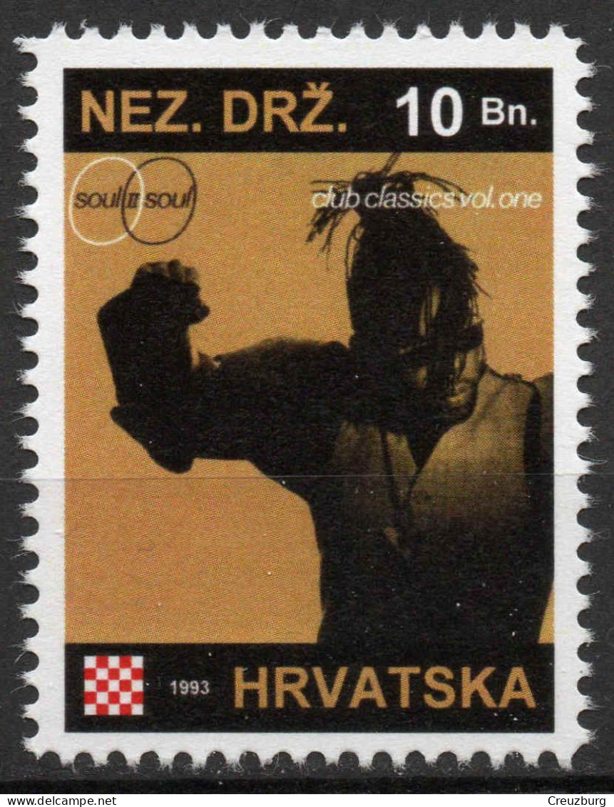 Soul II Soul - Briefmarken Set Aus Kroatien, 16 Marken, 1993. Unabhängiger Staat Kroatien, NDH. - Croatie