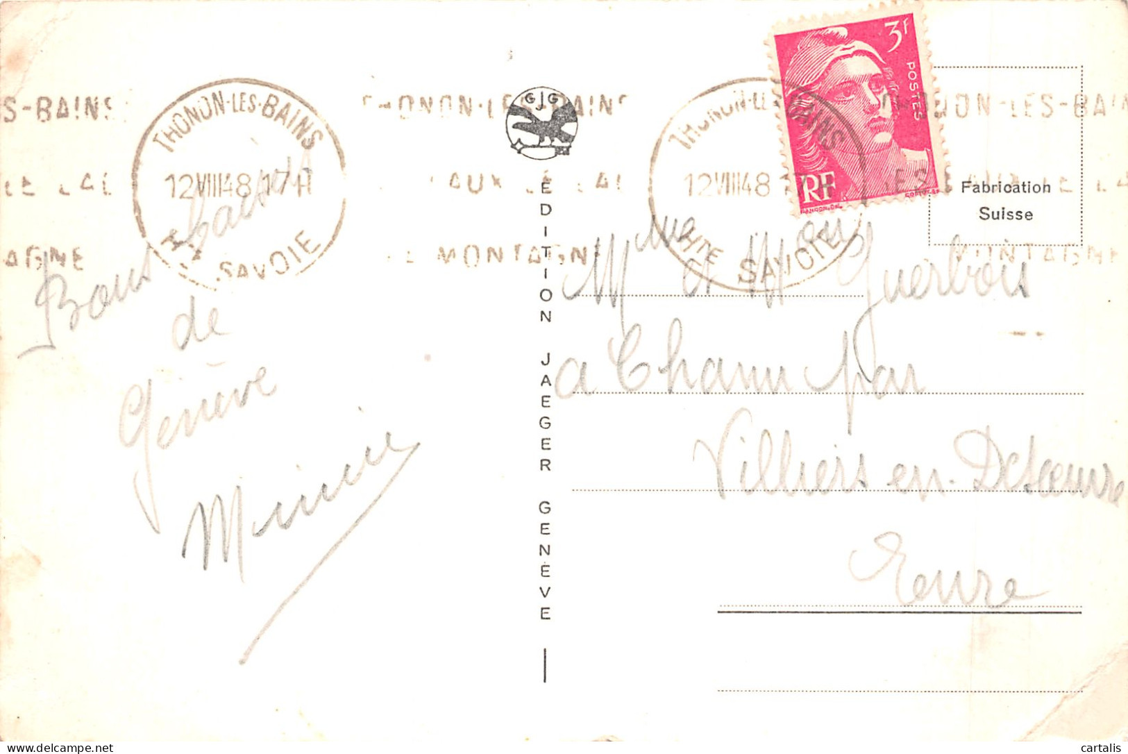 ET-SUISSE GENEVE TIMBRE POSTE-N°4229-A/0359 - Genève