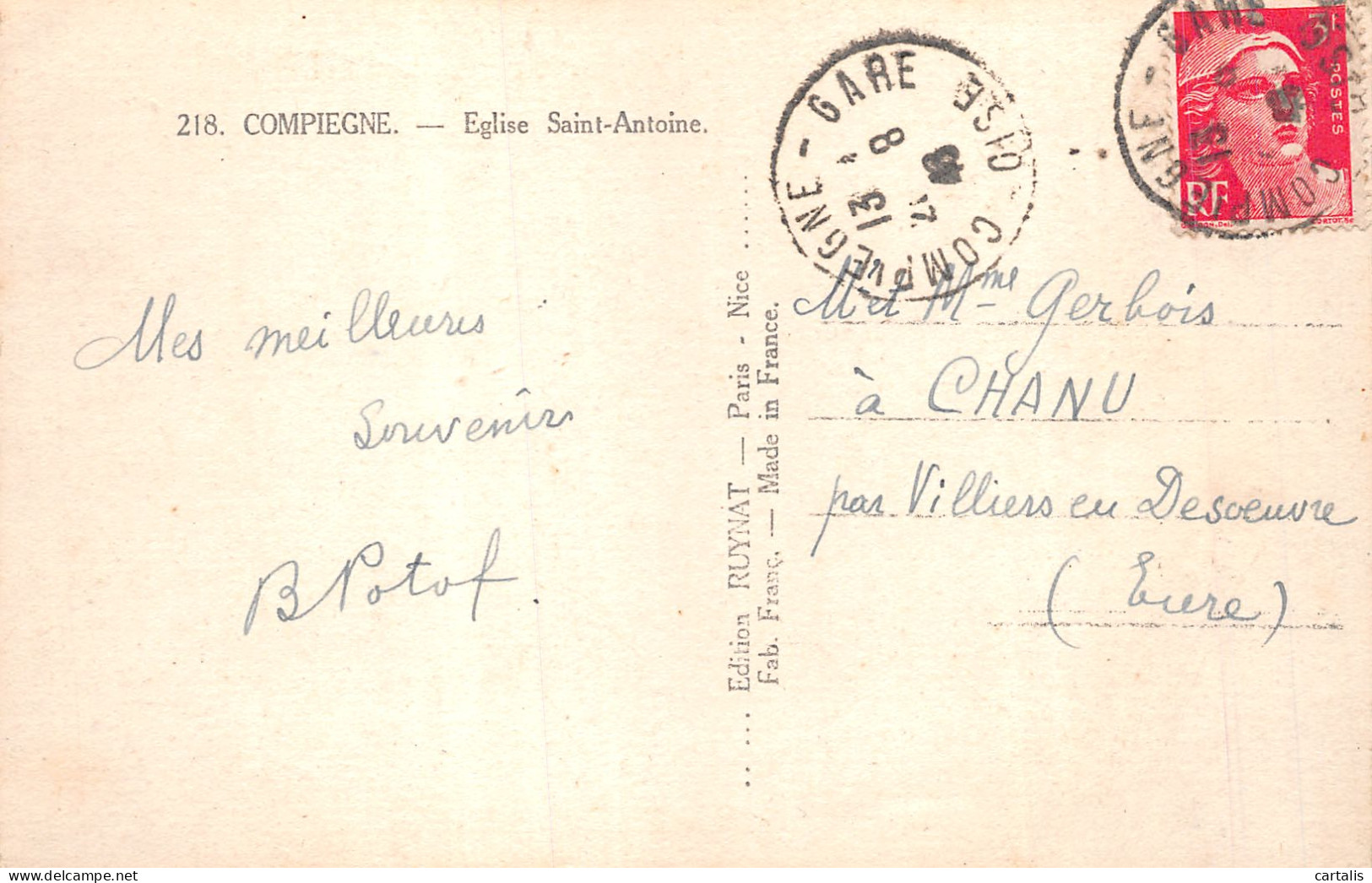 60-COMPIEGNE-N°4229-A/0349 - Compiegne