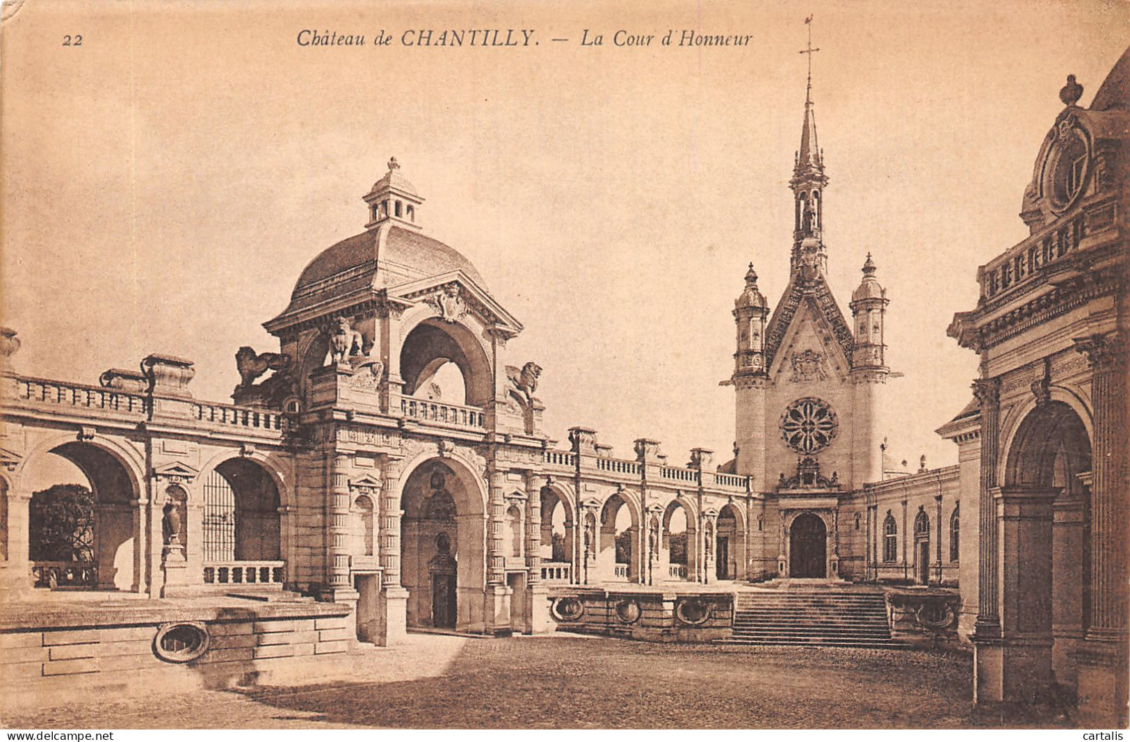 60-CHANTILLY LE CHATEAU-N°4229-A/0313 - Chantilly