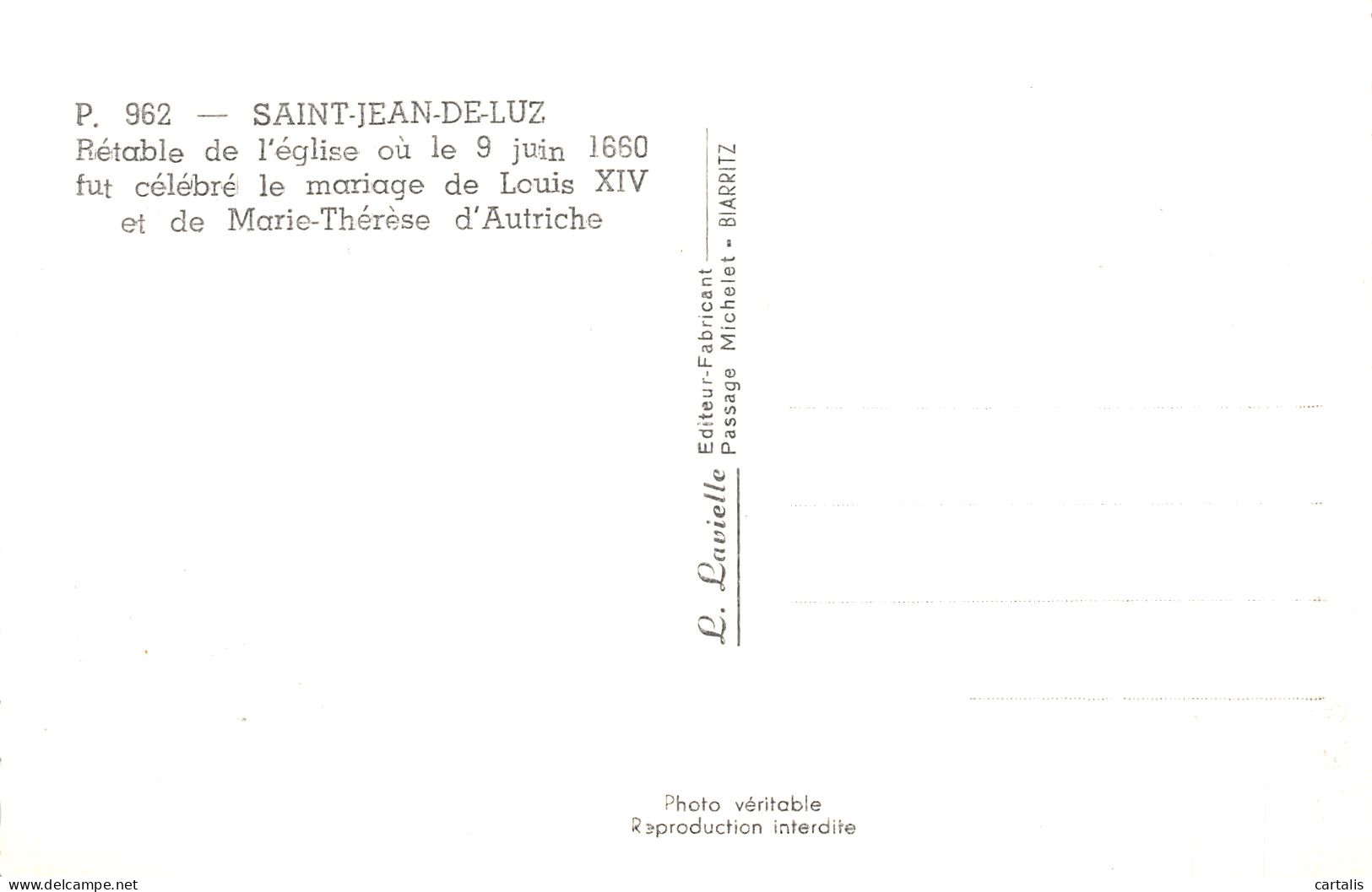 64-SAINT JEAN DE LUZ-N°4229-F/0147 - Saint Jean De Luz