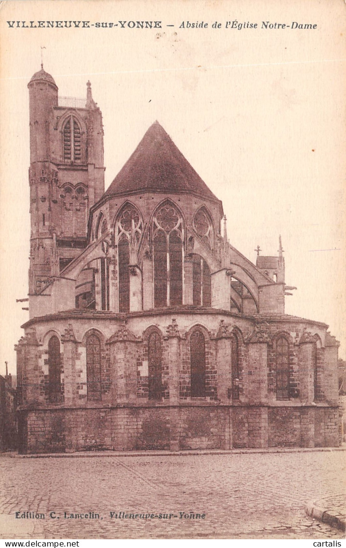 89-VILLENEUVE SUR YONNE-N°4229-F/0071 - Villeneuve-sur-Yonne