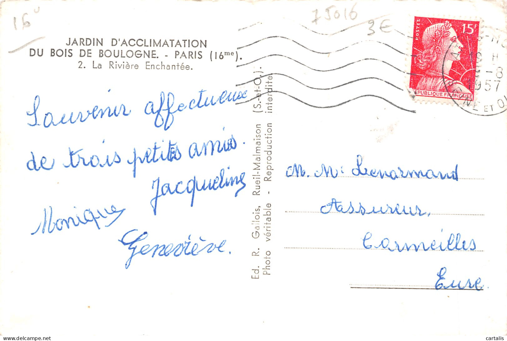75-PARIS JARDIN D ACCLIMATATION DU BOIS DE BOULOGNE-N°4229-E/0151 - Parcs, Jardins