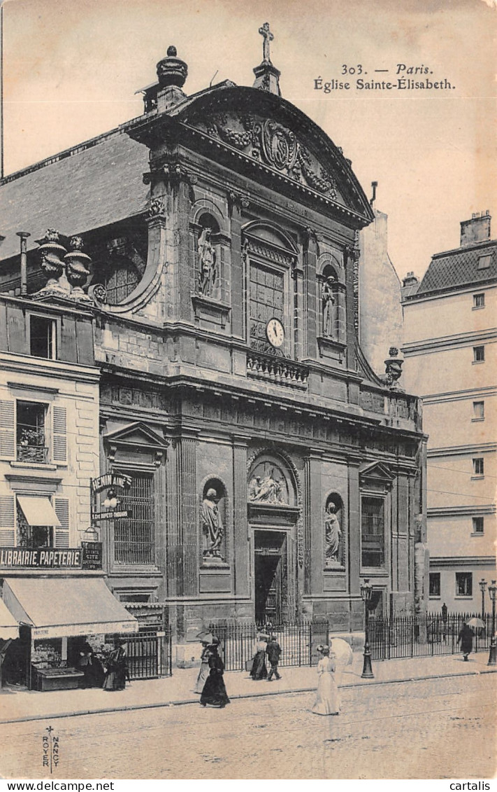 75-PARIS EGLISE SAINTE ELISABETH-N°4229-E/0131 - Eglises