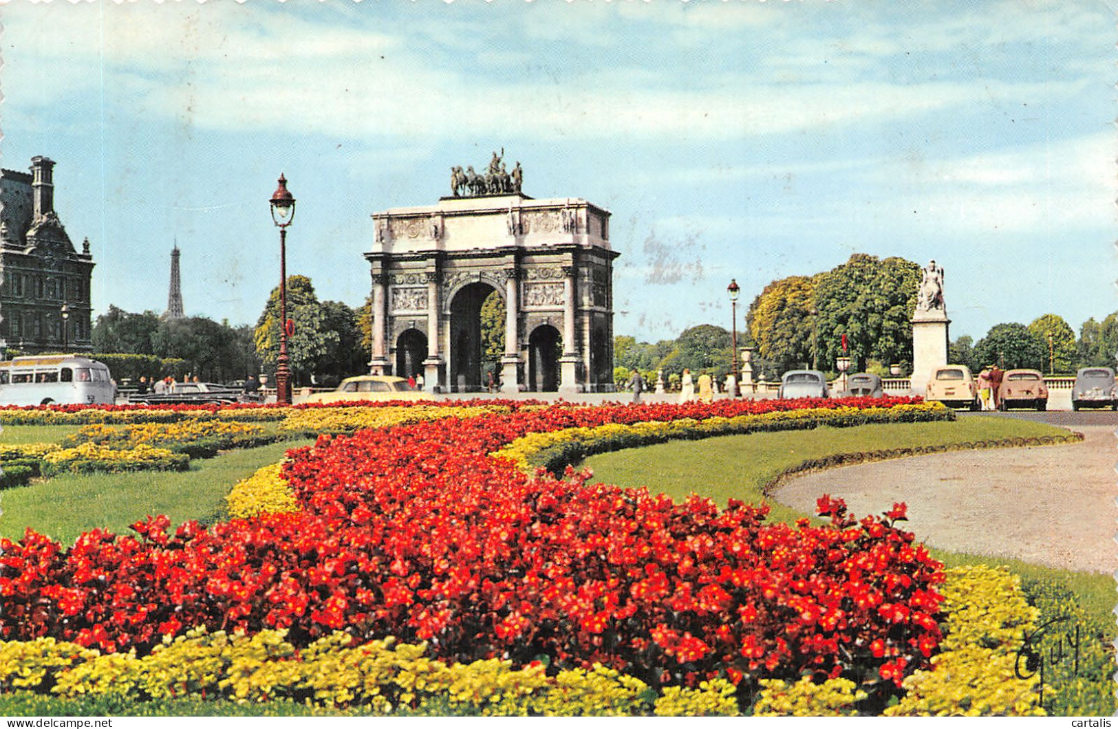 75-PARIS JARDINS ET ARC DE TRIOMPHE DU CARROUSEL-N°4229-D/0377 - Parks, Gardens