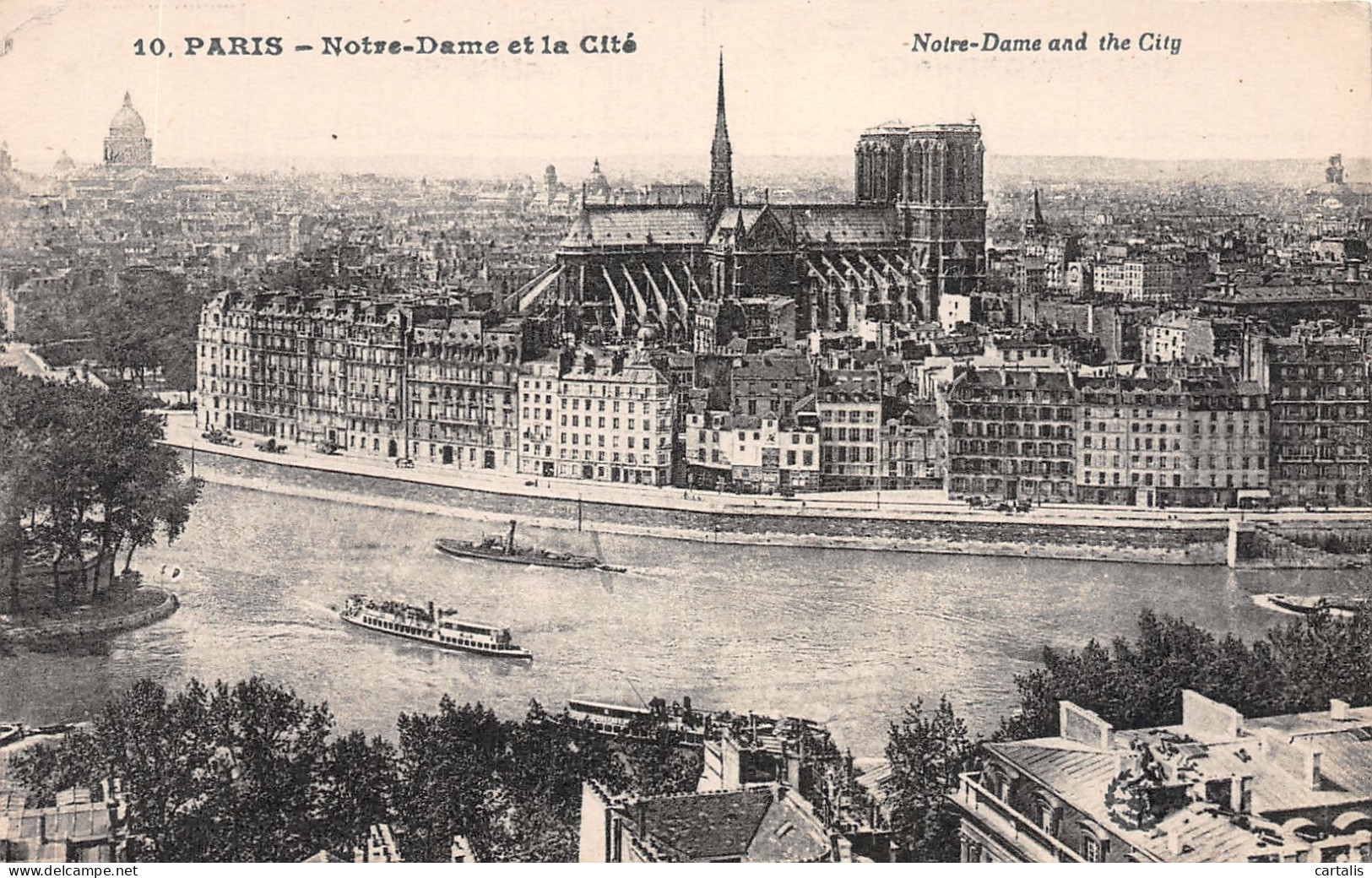 75-PARIS NOTRE DAME ET LA CITE-N°4229-D/0357 - Notre Dame De Paris