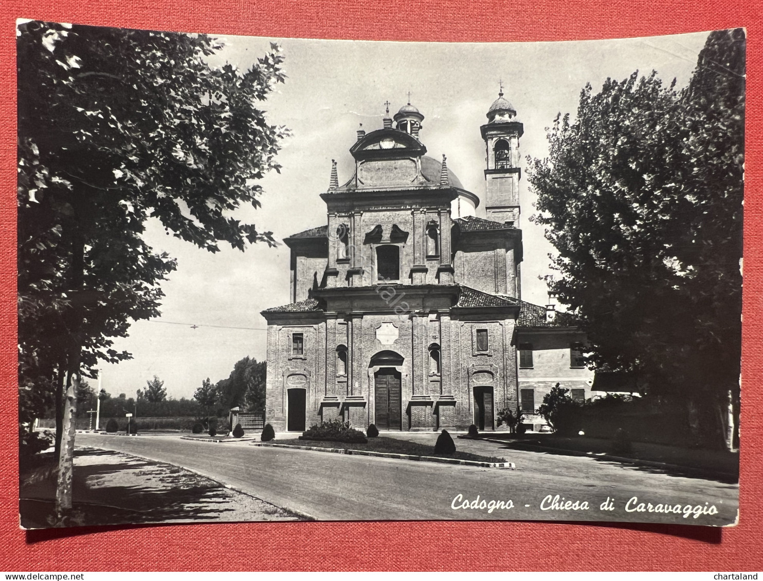 Cartolina - Codogno ( Lodi ) - Chiesa Di Caravaggio - 1957 - Lodi