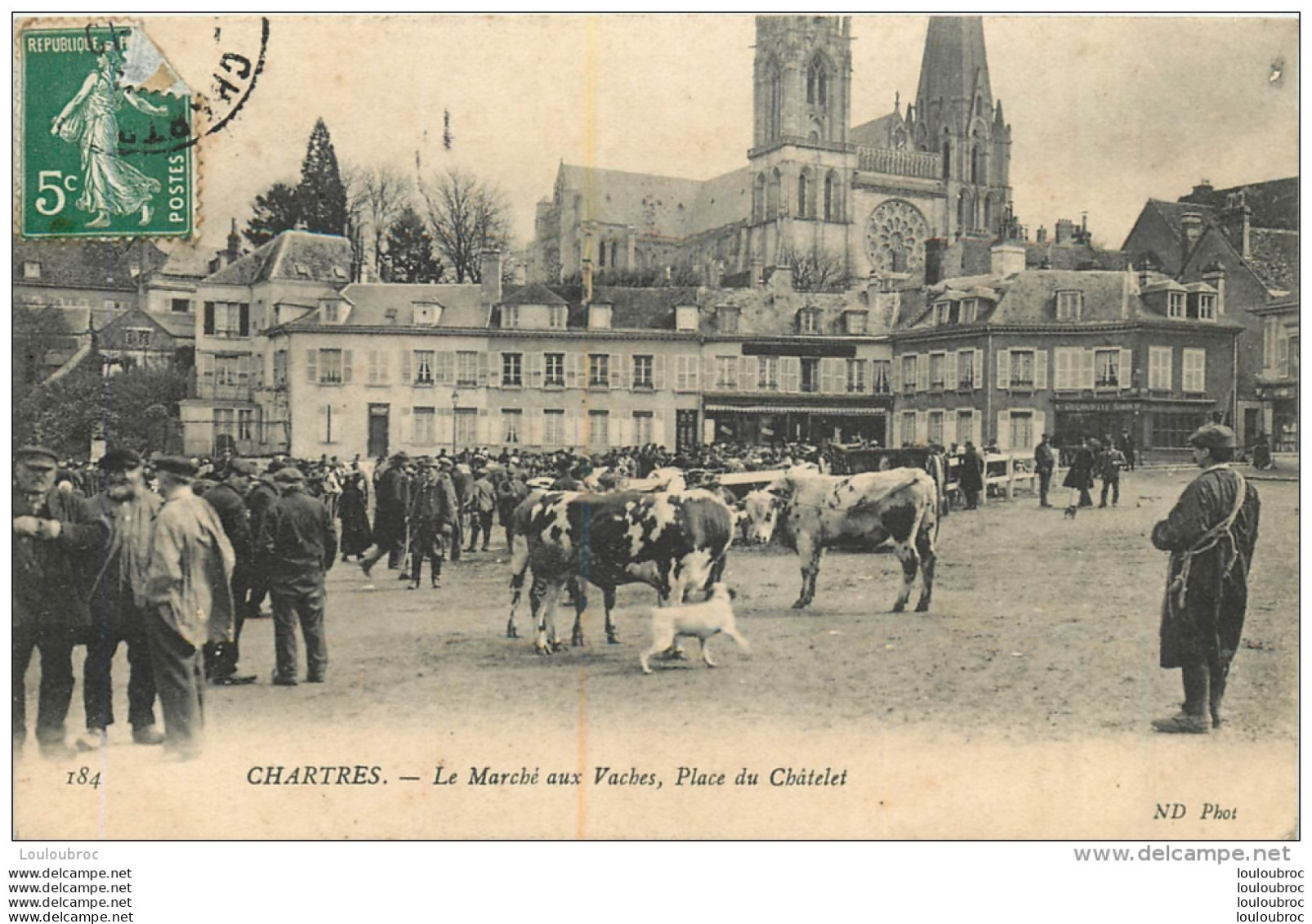 CHARTRES LE MARCHE AUX VACHES PLACE DU CHATELET - Chartres