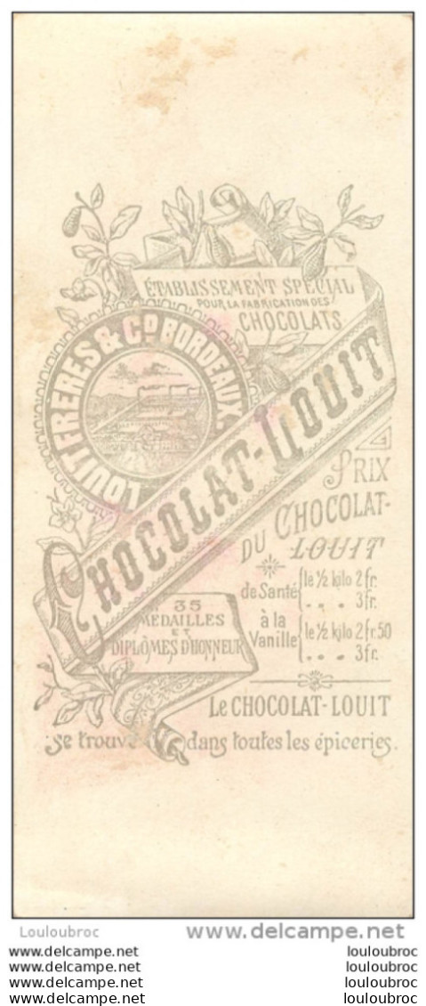 CHROMO VERTICALE CHOCOLAT LOUIT - Louit