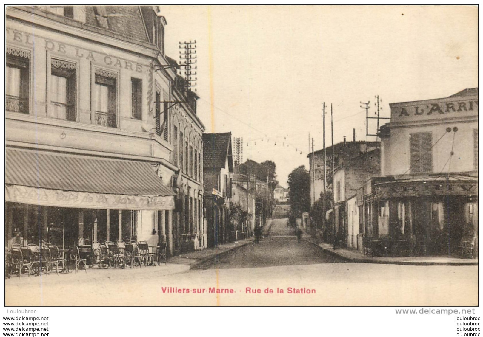 VILLIERS  SUR MARNE RUE DE LA STATION - Villiers Sur Marne