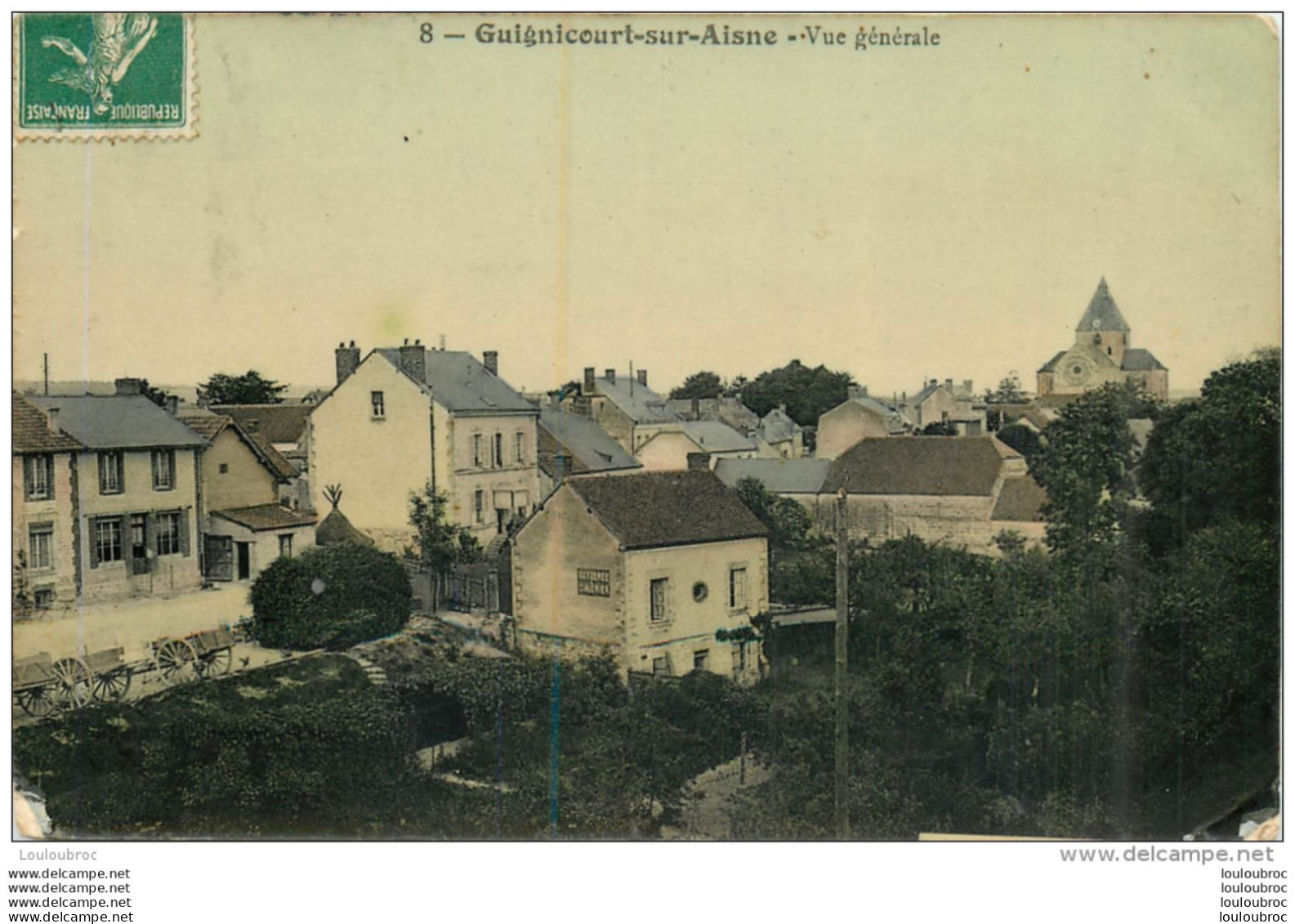 GUIGNICOURT SUR AISNE  VUE GENRALE - Autres & Non Classés