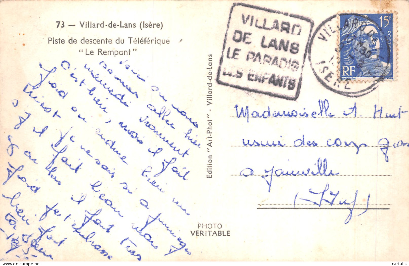 38-VILLARD DE LANS-N°4229-G/0279 - Villard-de-Lans