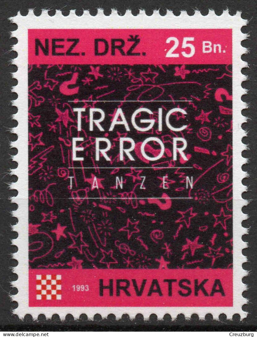 Tragic Error - Briefmarken Set Aus Kroatien, 16 Marken, 1993. Unabhängiger Staat Kroatien, NDH. - Kroatien