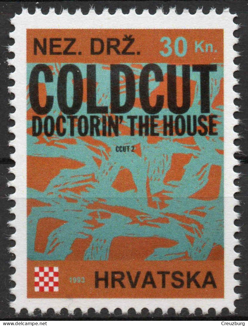 Coldcut - Briefmarken Set Aus Kroatien, 16 Marken, 1993. Unabhängiger Staat Kroatien, NDH. - Kroatien