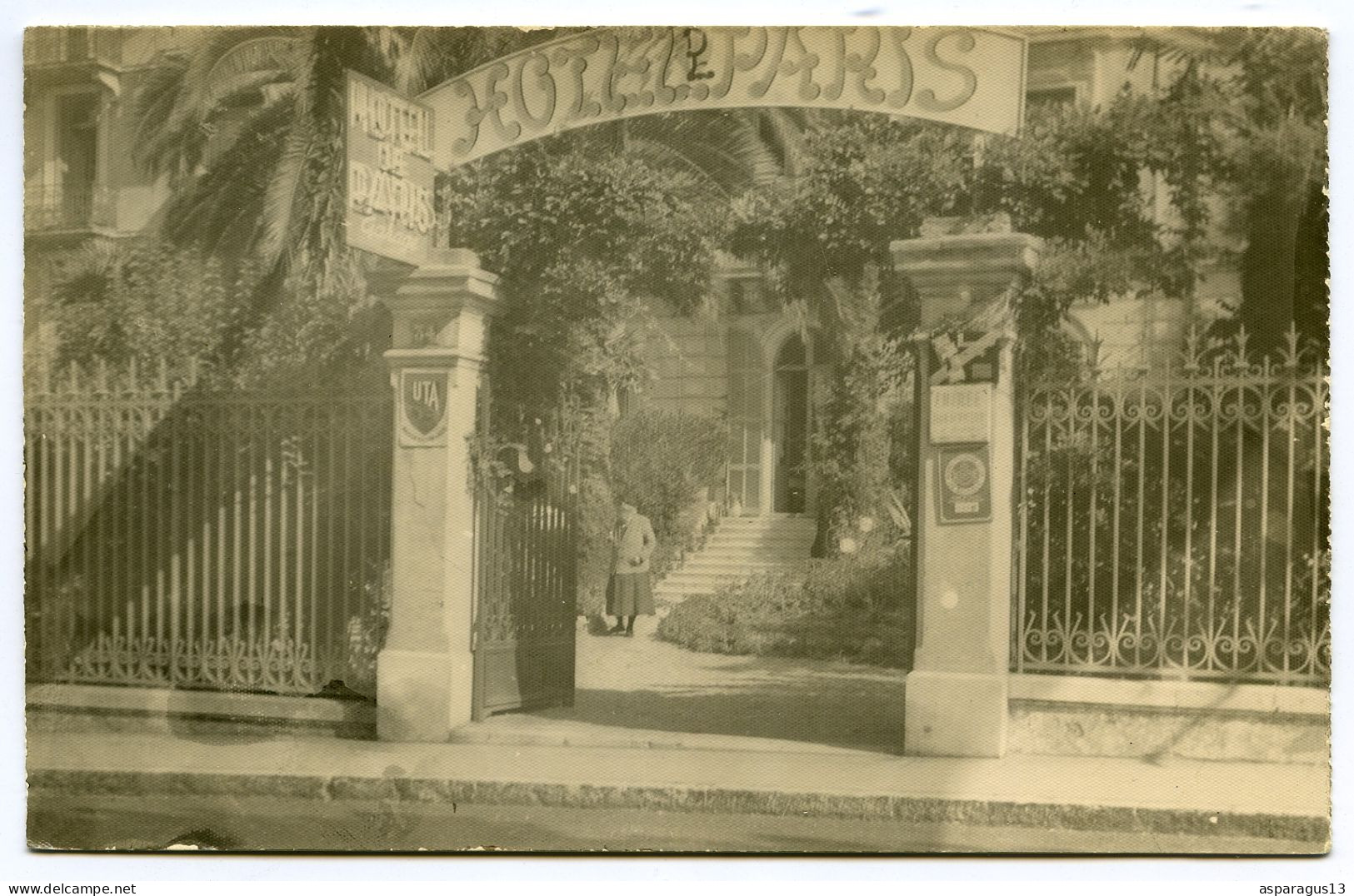 Cannes Hôtel De Paris Carte Photo Dos Vierge - Cannes