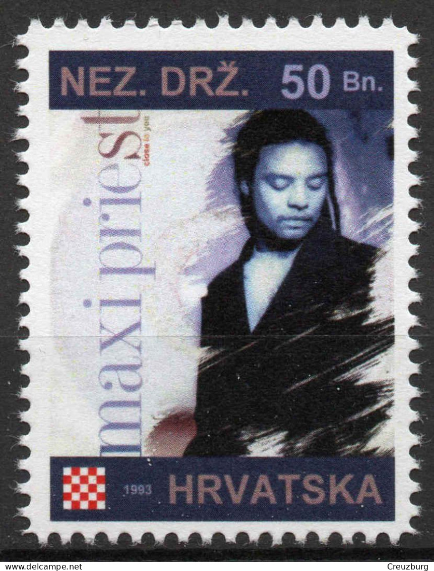 Maxi Priest - Briefmarken Set Aus Kroatien, 16 Marken, 1993. Unabhängiger Staat Kroatien, NDH. - Croatie