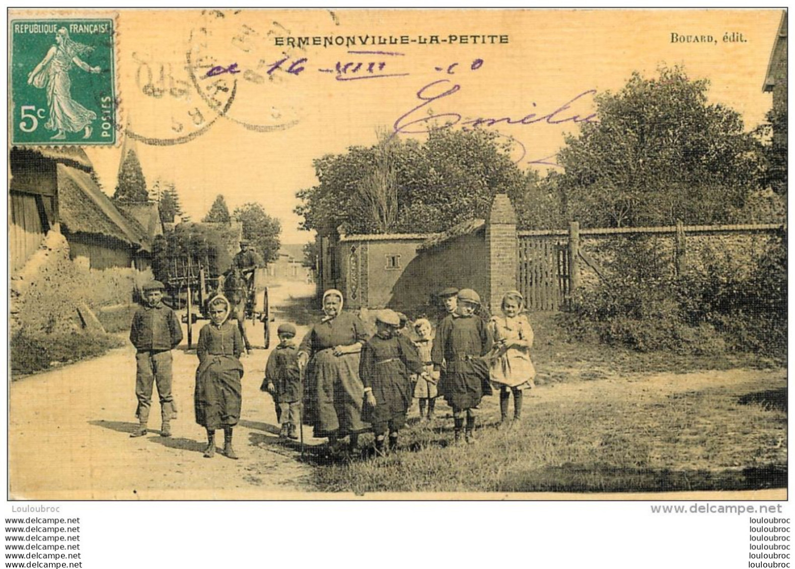 RARE ERMENONVILLE LA PETITE  EDITION BOUARD TOILEE COULEUR Ref1 - Autres & Non Classés