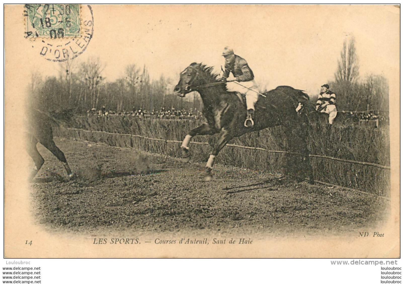 PARIS XVI LES SPORTS COURSES D'AUTEUIL SAUT DE HAIE - Arrondissement: 16