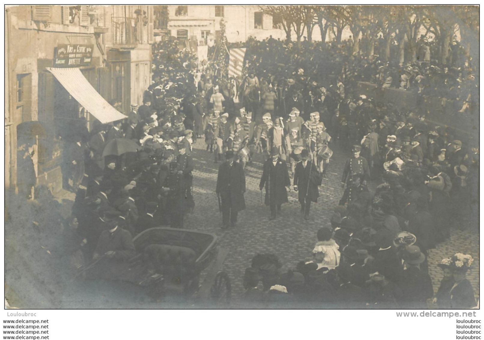 NEVERS CARTE PHOTO CORTEGE HISTORIQUE 31/10/1909 REF 2 - Nevers