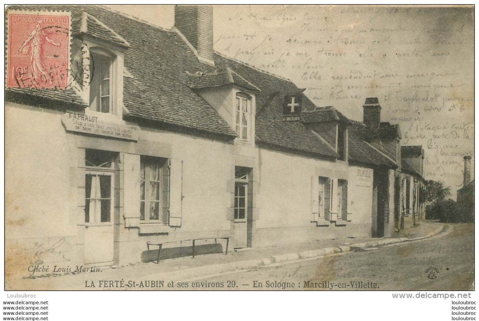 MARCILLY EN VILLETTE TAPHALOT PERRUQUIER CLICHE LOUIS MARTIN - La Ferte Saint Aubin