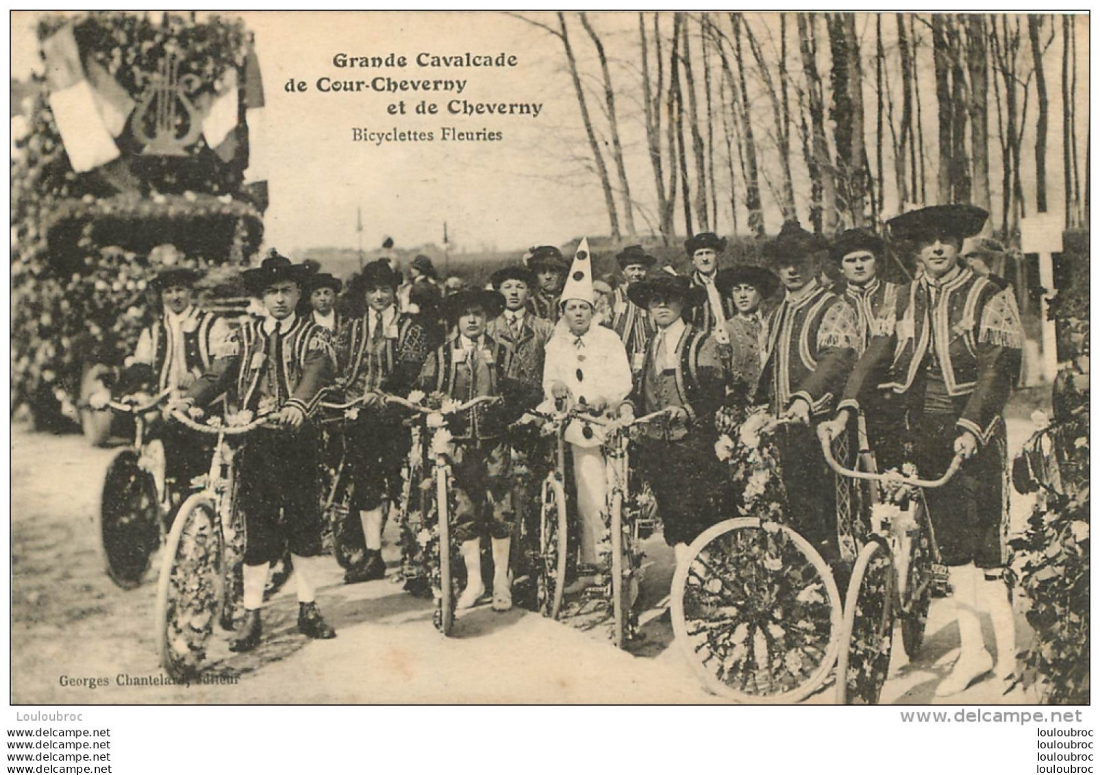 GRANDE CAVALCADE DE COUR CHEVERNY ET DE CHEVERNY  BICYCLETTES FLEURIES REF 3 - Cheverny