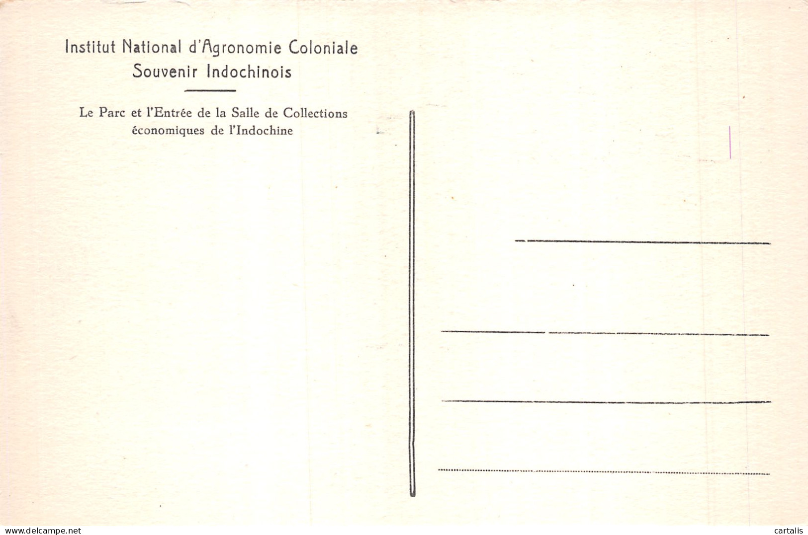 94-INSTITUT NATIONAL D ARGONOMIE COLONIALE-N°4230-F/0187 - Other & Unclassified