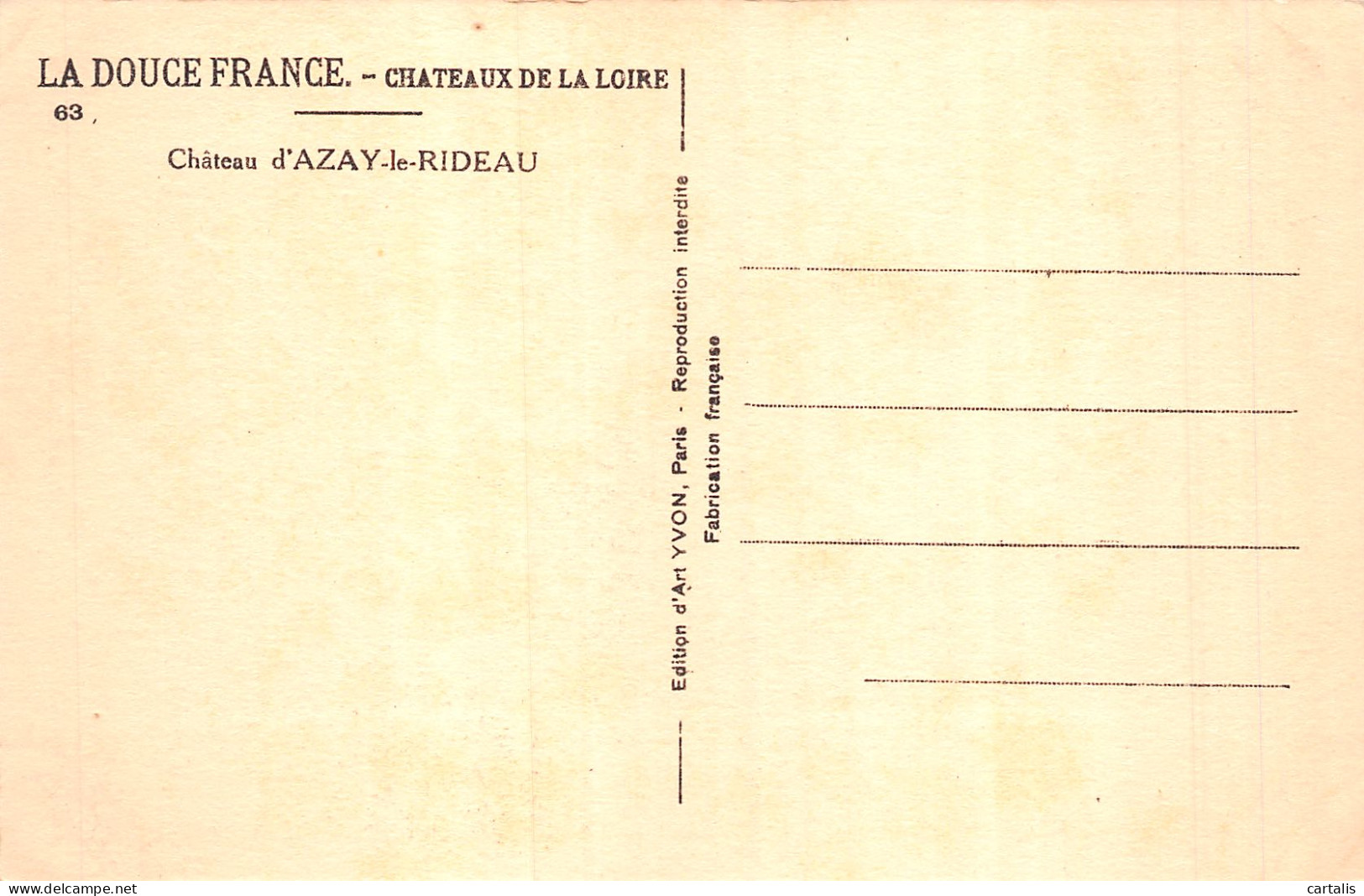 37-AZAY LE RIDEAU-N°4230-F/0123 - Azay-le-Rideau