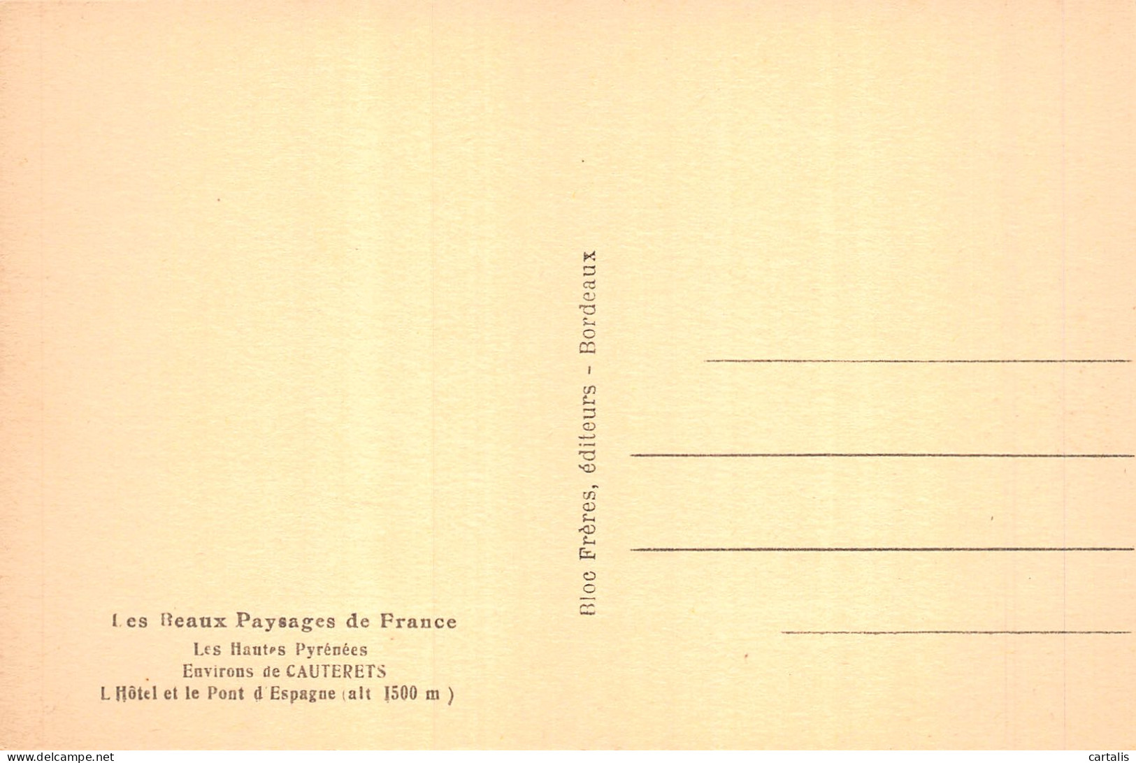 65-L HOTEL DE LE PONT D ESPAGNE-N°4230-E/0291 - Sonstige & Ohne Zuordnung