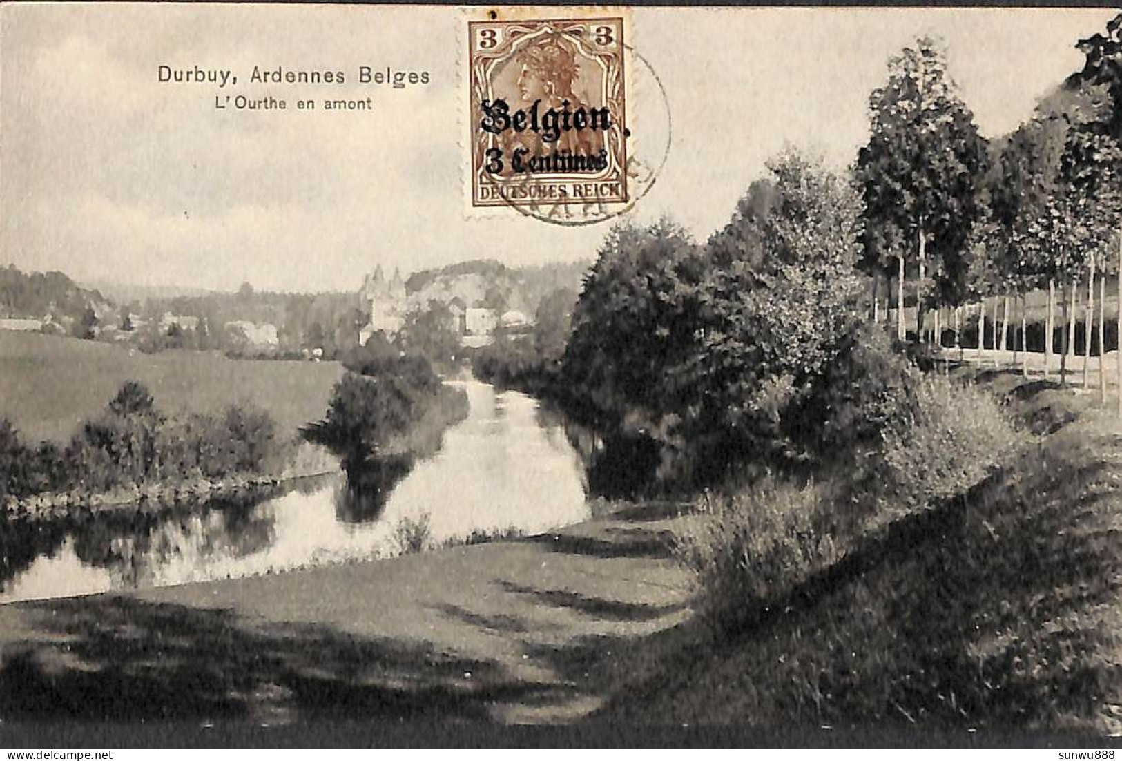 Durbuy - L'Ourthe En Amont (Edit. J. Albert Detroz Germania 1915) - Durbuy
