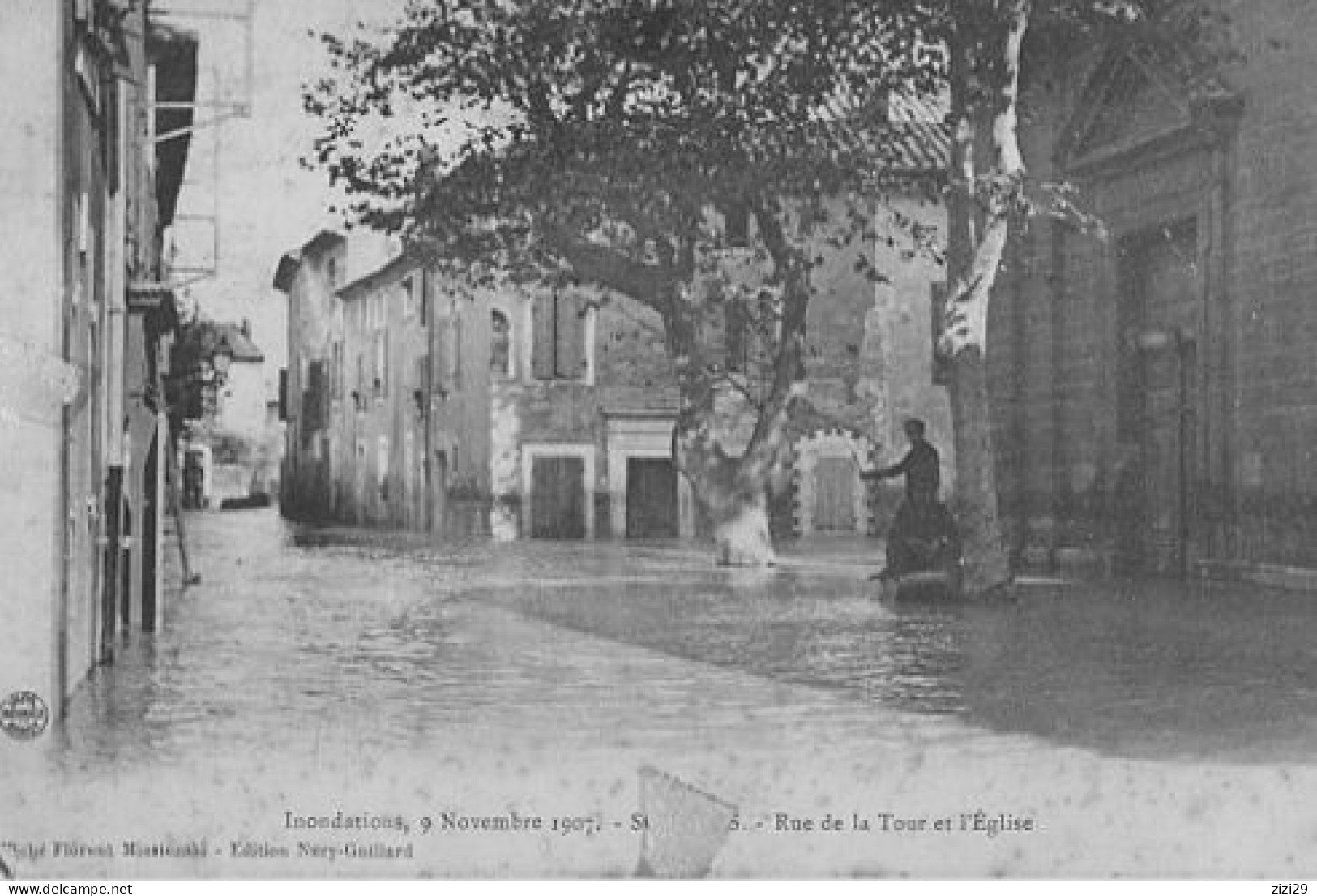 SORGUES-inondations 9 Novembre 1907 - Sorgues